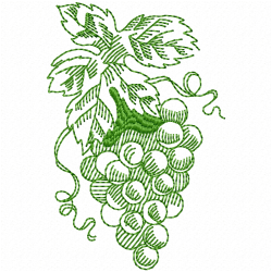 Grapes Embroidery Design 5 Grapes Embroidery Design 5